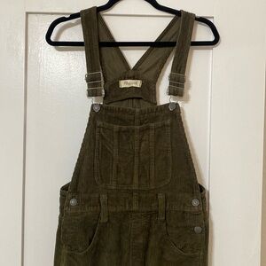 Madewell corduroy straight leg overall
